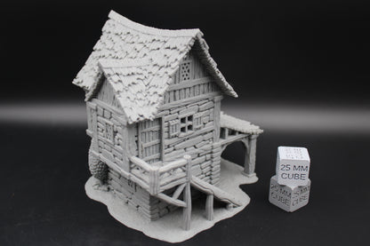 Tabletop Terrain Carriage Barn Dnd RPG wargame skirmish 28-32mm