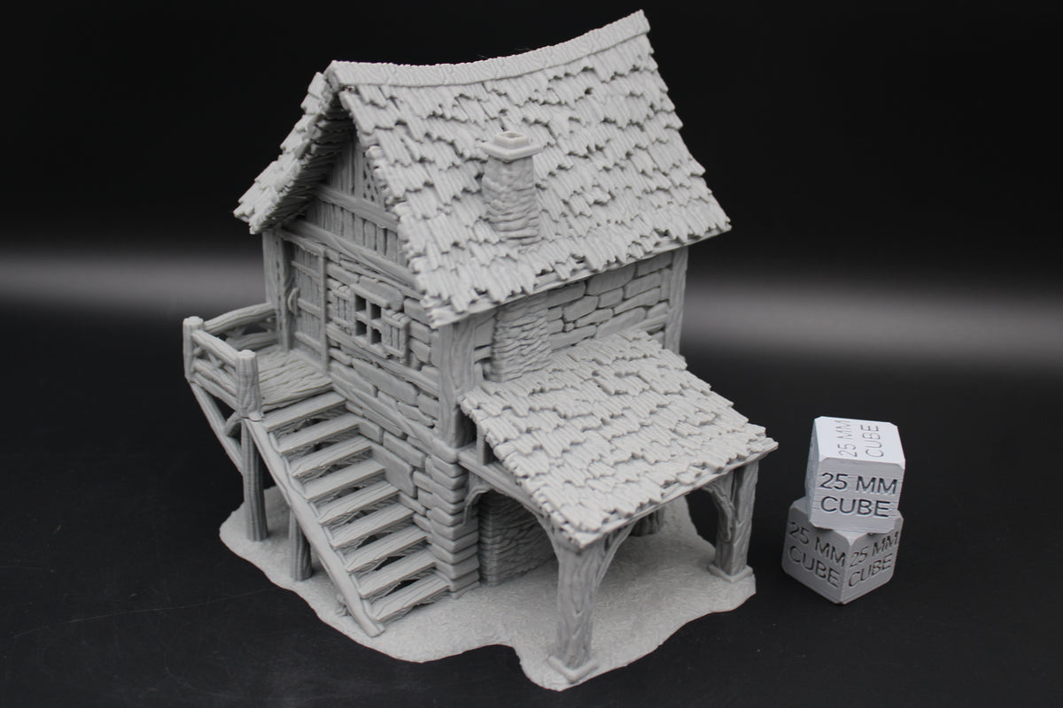 Tabletop Terrain Carriage Barn Dnd RPG wargame skirmish 28-32mm