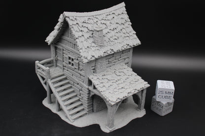 Tabletop Terrain Carriage Barn Dnd RPG wargame skirmish 28-32mm