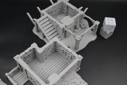 Tabletop Terrain Carriage Barn Dnd RPG wargame skirmish 28-32mm