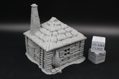 Tabletop Terrain Hermit Cabin Witch Hovel Thatch Roof Dnd RPG wargame skirmish 28-32mm