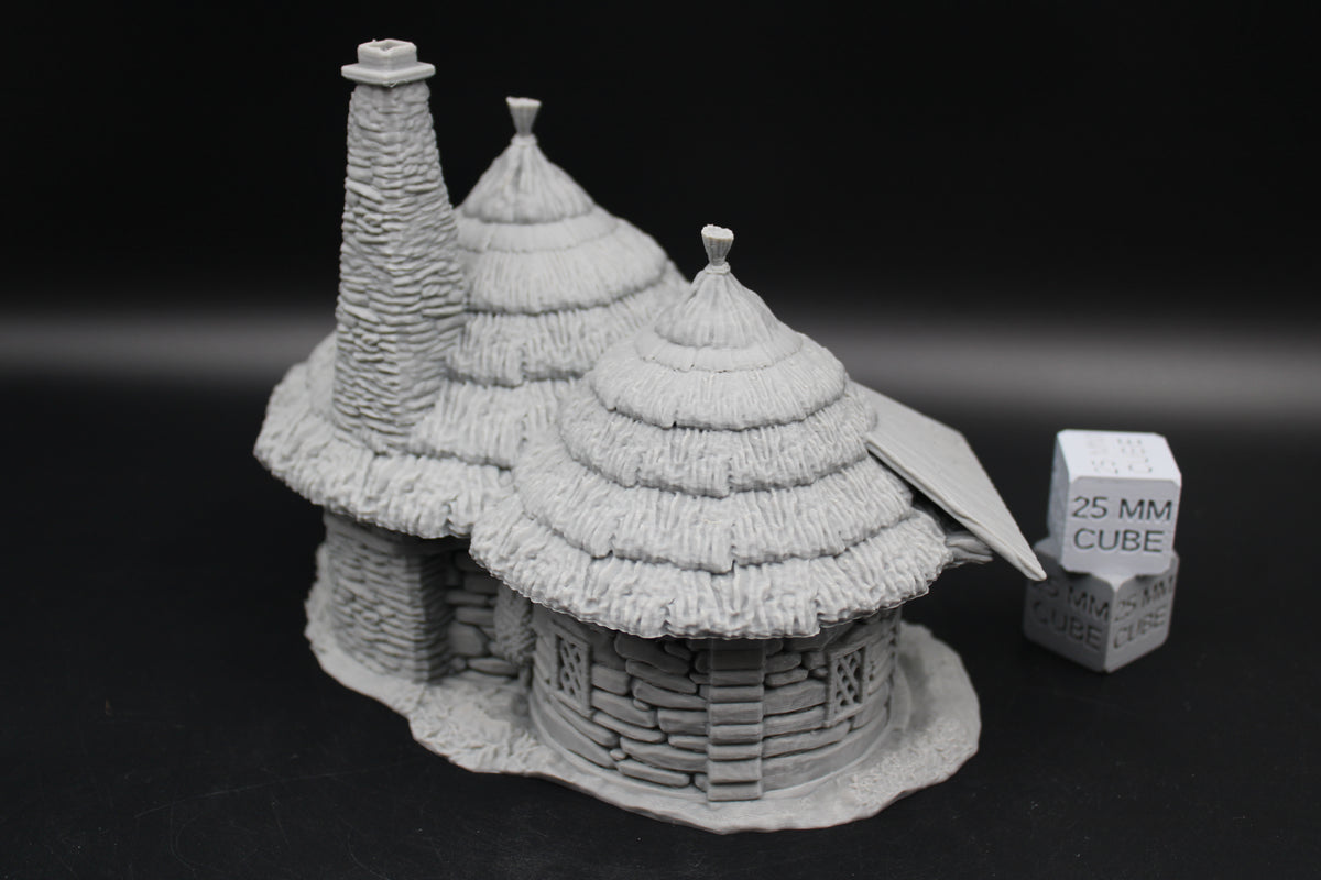 Tabletop Terrain Round Roof Cabin Witch Hovel Thatch Roof Dnd RPG wargame skirmish 28-32mm