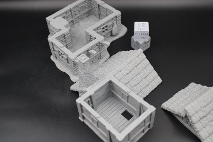 Tabletop Terrain Wizard Cottage Clerestory Windows Thatch Roof Dnd RPG wargame skirmish 28-32mm