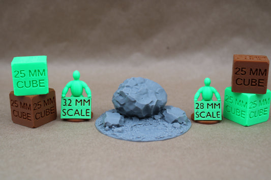 Tabletop Terrain Bubbling Swamp Boulder Rock Stone Scatter 28-32mm skirmish rpg wargame