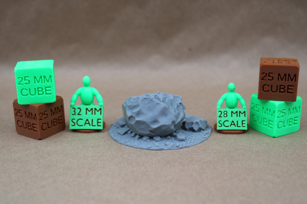Tabletop Terrain Bubbling Swamp Boulder Rock Stone Scatter 28-32mm skirmish rpg wargame