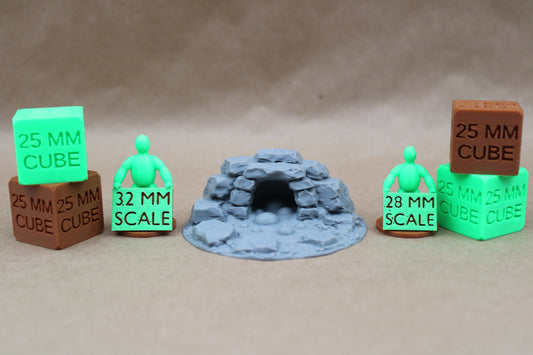 Tabletop Terrain Bubbling Swamp Small Cave Sewer Rock Stone Scatter 28-32mm skirmish rpg wargame