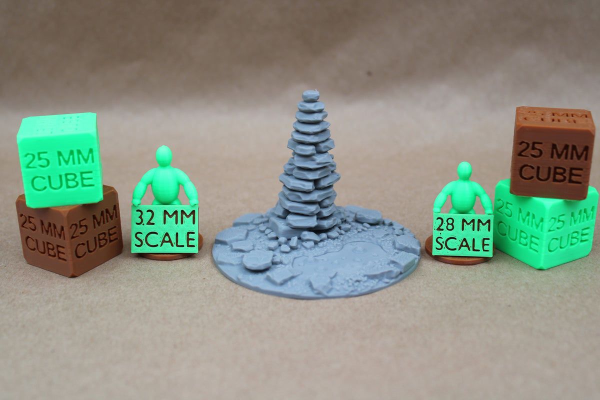 Tabletop Terrain Bubbling Swamp Cairn Rock Stone Stack Scatter 28-32mm skirmish rpg wargame