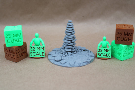 Tabletop Terrain Bubbling Swamp Cairn Rock Stone Stack Scatter 28-32mm skirmish rpg wargame