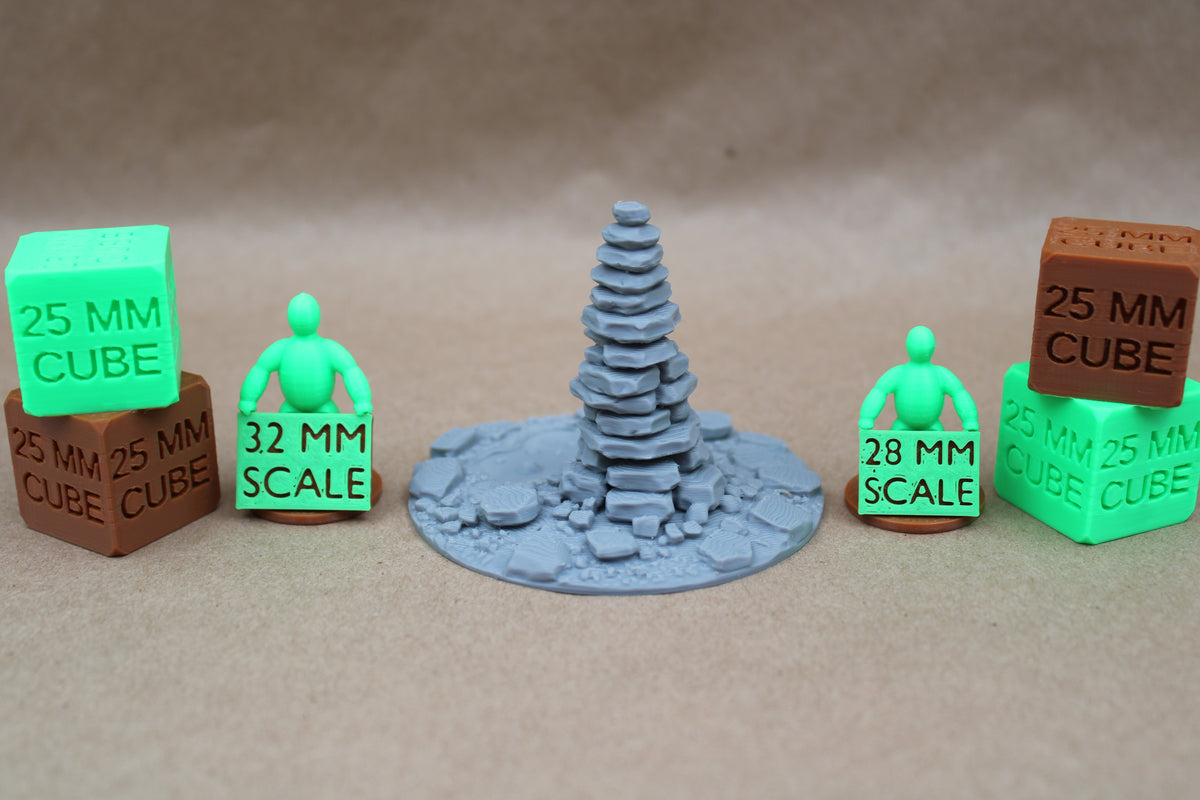 Tabletop Terrain Bubbling Swamp Cairn Rock Stone Stack Scatter 28-32mm skirmish rpg wargame