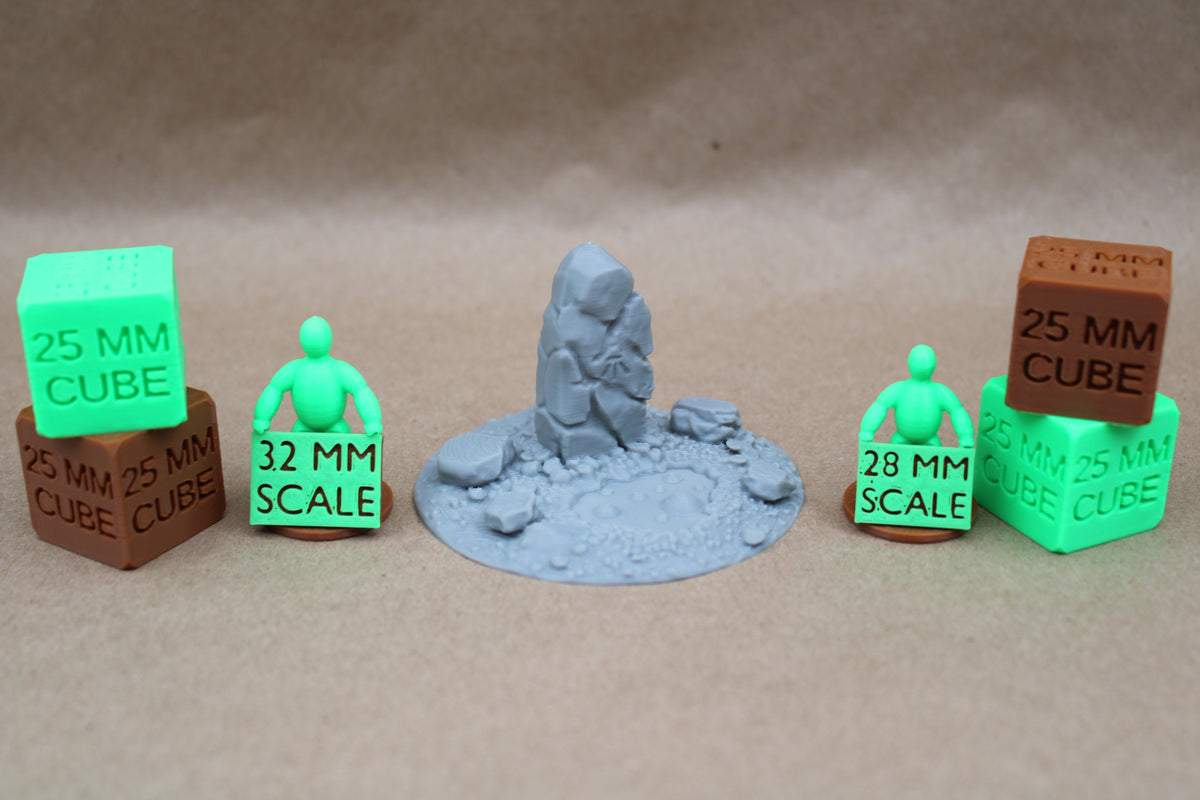 Tabletop Terrain Bubbling Swamp Stone Pillar Marker Scatter 28-32mm skirmish rpg wargame