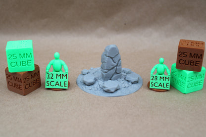 Tabletop Terrain Bubbling Swamp Stone Pillar Marker Scatter 28-32mm skirmish rpg wargame