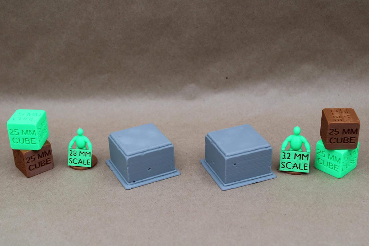 Square Miniature Statue Base Square Plinth Display Set of 2 Miniature Dnd RPG wargame skirmish