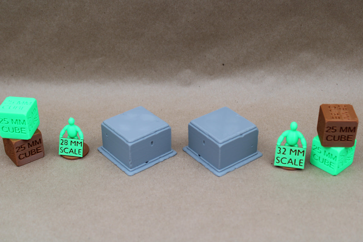 Square Miniature Statue Base Square Plinth Display Set of 2 Miniature Dnd RPG wargame skirmish