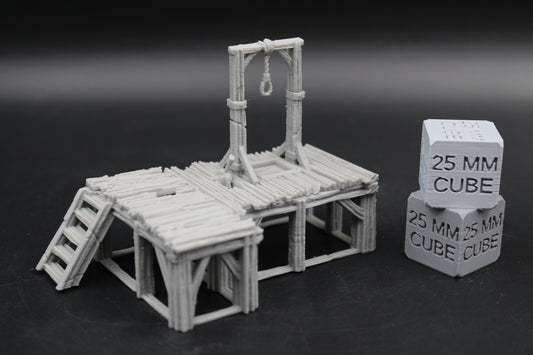 Tabletop Terrain Medieval Fantasy City Town Gallows Hangman Pole Dnd RPG Wargame Skirmish 28mm