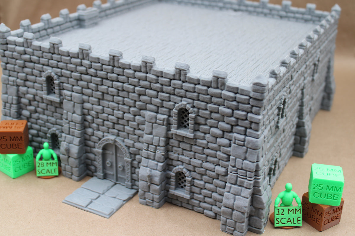 Tabletop Terrain Epic Throne Room Castle Keep Dnd RPG wargame skirmish 28mm