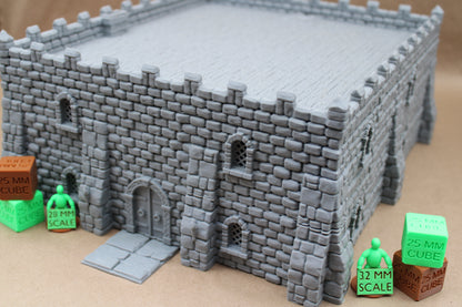 Tabletop Terrain Epic Throne Room Castle Keep Dnd RPG wargame skirmish 28mm