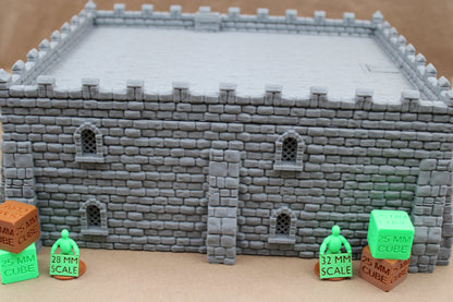 Tabletop Terrain Epic Throne Room Castle Keep Dnd RPG wargame skirmish 28mm
