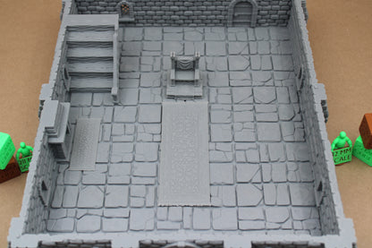 Tabletop Terrain Epic Throne Room Castle Keep Dnd RPG wargame skirmish 28mm