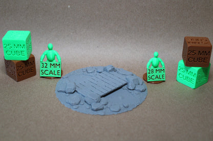 Tabletop Terrain Bubbling Swamp Boardwalk Bridge Scatter 28-32mm skirmish rpg wargame