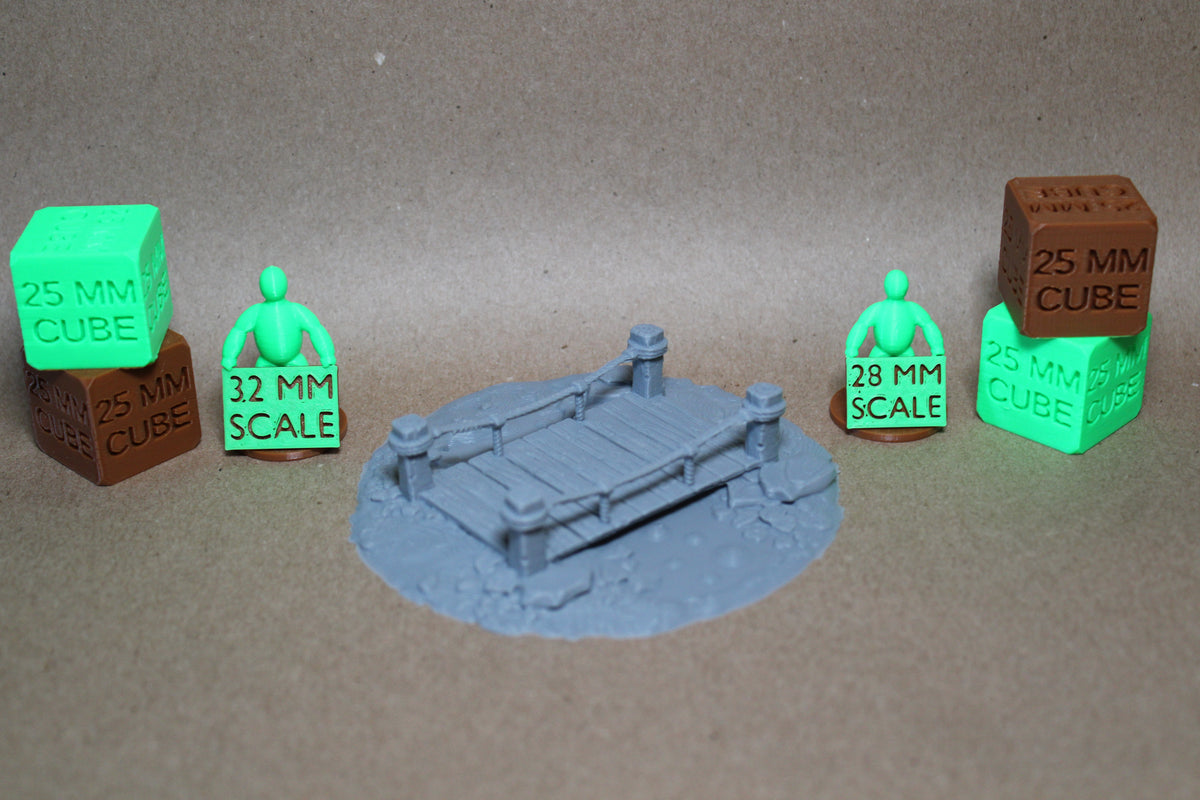 Tabletop Terrain Bubbling Swamp Rope Railing Bridge Scatter 28-32mm skirmish rpg wargame