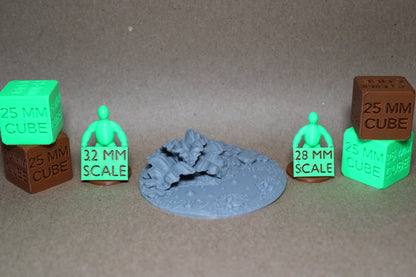 Tabletop Terrain Bubbling Swamp Fern Plant Scatter 28-32mm skirmish rpg wargame