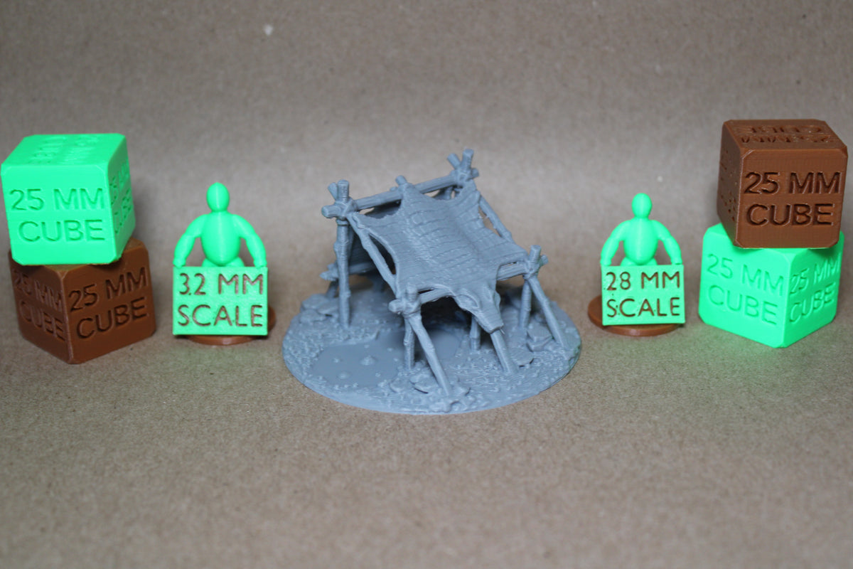 Tabletop Terrain Bubbling Swamp Goblin Gator Skin Shelter Scatter 28-32mm skirmish rpg wargame
