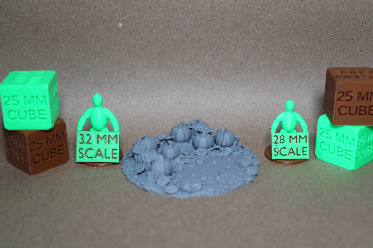 Tabletop Terrain Bubbling Swamp Pumpkin Patch Garden Scatter 28-32mm skirmish rpg wargame