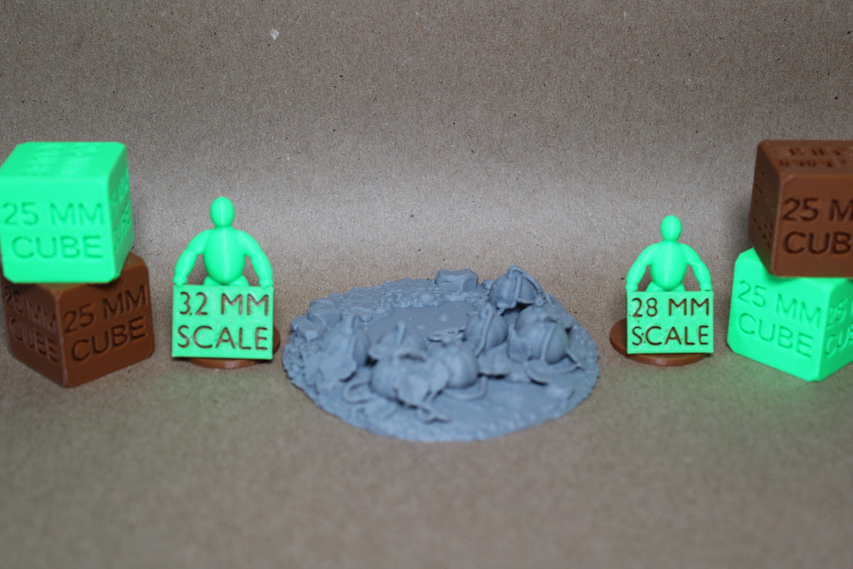 Tabletop Terrain Bubbling Swamp Pumpkin Patch Garden Scatter 28-32mm skirmish rpg wargame