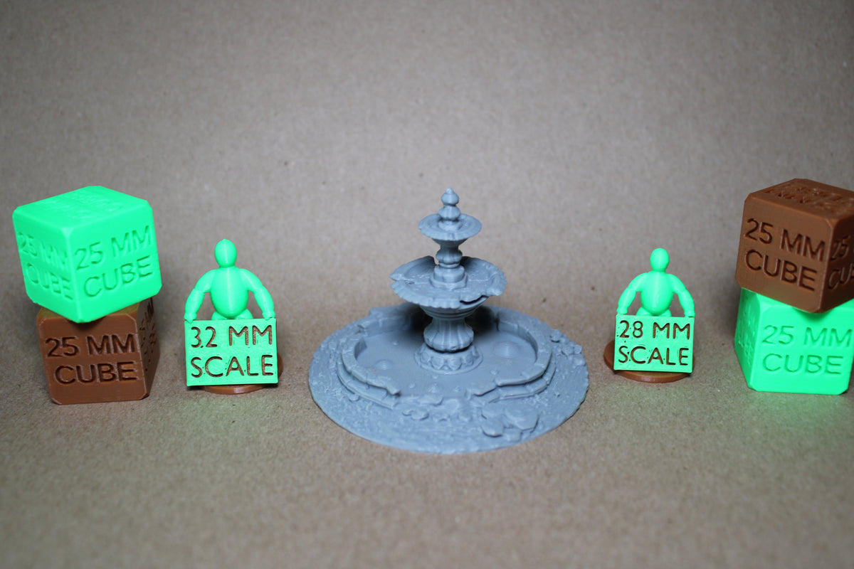 Tabletop Terrain Bubbling Swamp Round Fountain Ruin Scatter 28-32mm skirmish rpg wargame
