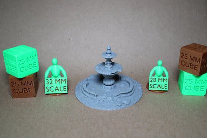 Tabletop Terrain Bubbling Swamp Round Fountain Ruin Scatter 28-32mm skirmish rpg wargame