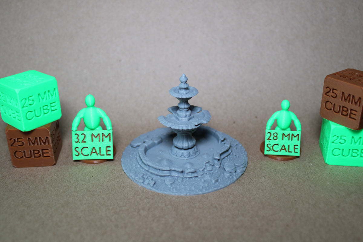 Tabletop Terrain Bubbling Swamp Round Fountain Ruin Scatter 28-32mm skirmish rpg wargame