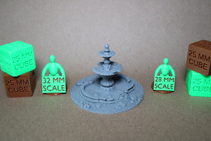 Tabletop Terrain Bubbling Swamp Round Fountain Ruin Scatter 28-32mm skirmish rpg wargame