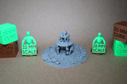 Tabletop Terrain Bubbling Swamp Round Slime Fountain Scatter 28-32mm skirmish rpg wargame