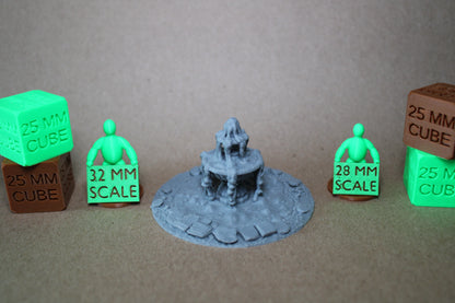 Tabletop Terrain Bubbling Swamp Round Slime Fountain Scatter 28-32mm skirmish rpg wargame