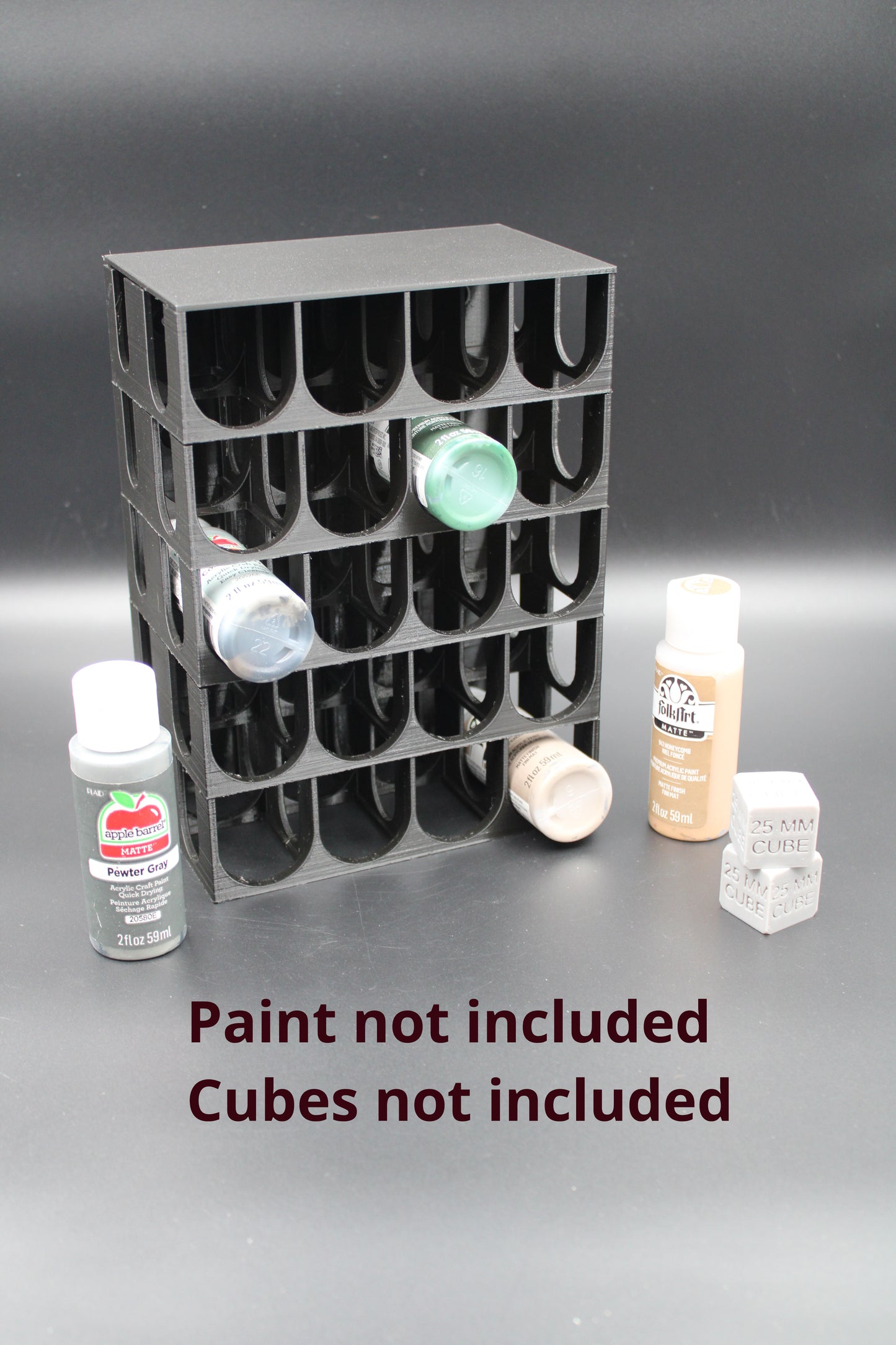 Craft paint holder rack modular organizer apple barrel folk art deco